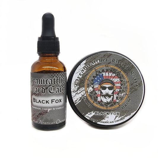 Black Fox Beard Oil & Beard Balm Combo